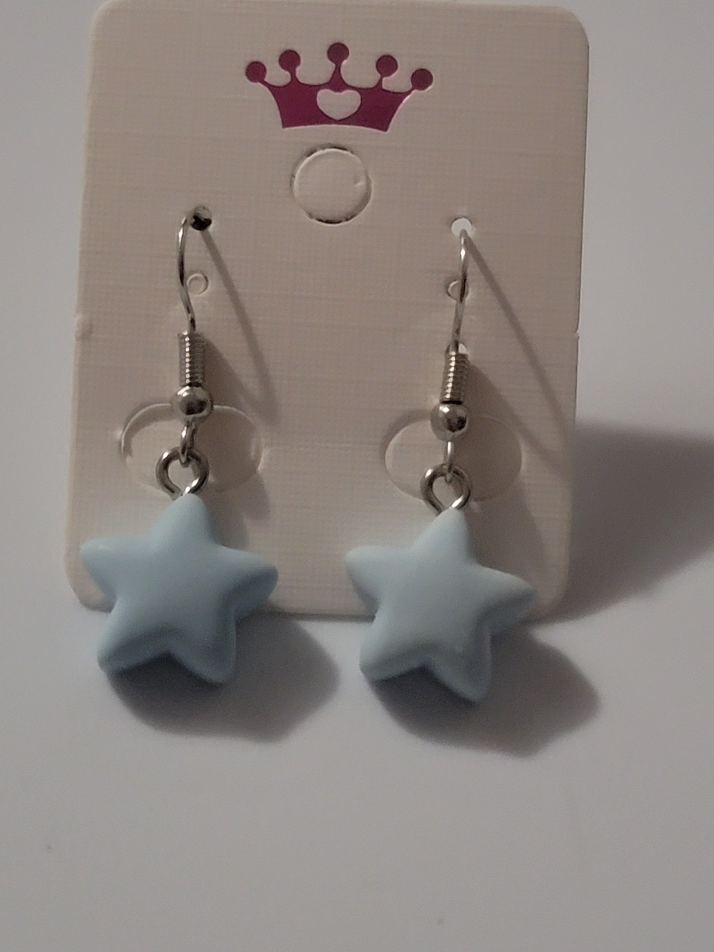 Pale Blue Star Drop Earrings - Women Jewelry
